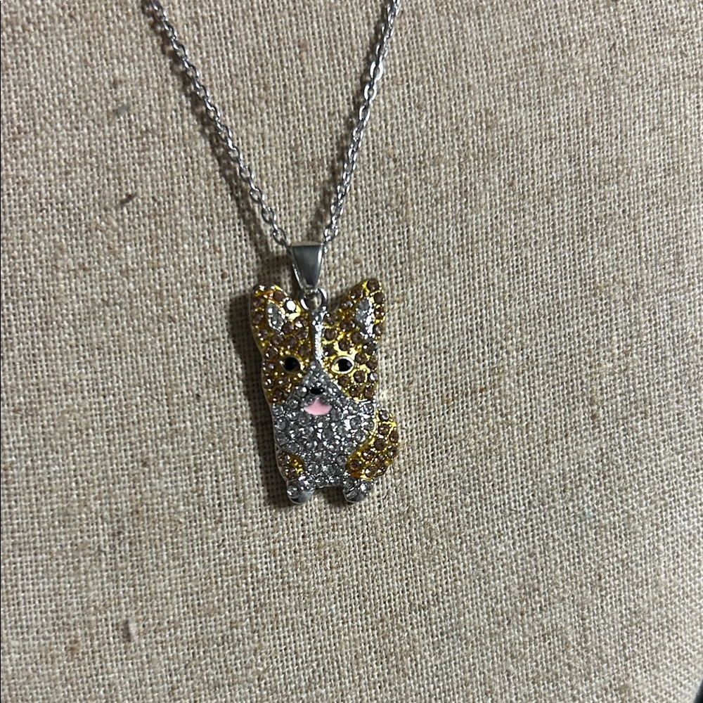 Swarovski‎ Corgi Pendant Necklace